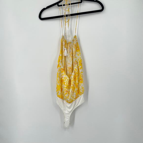 FREE PEOPLE INTIMATELY LIZA HALTER BODYSUIT SMALL - Picture 6 of 7